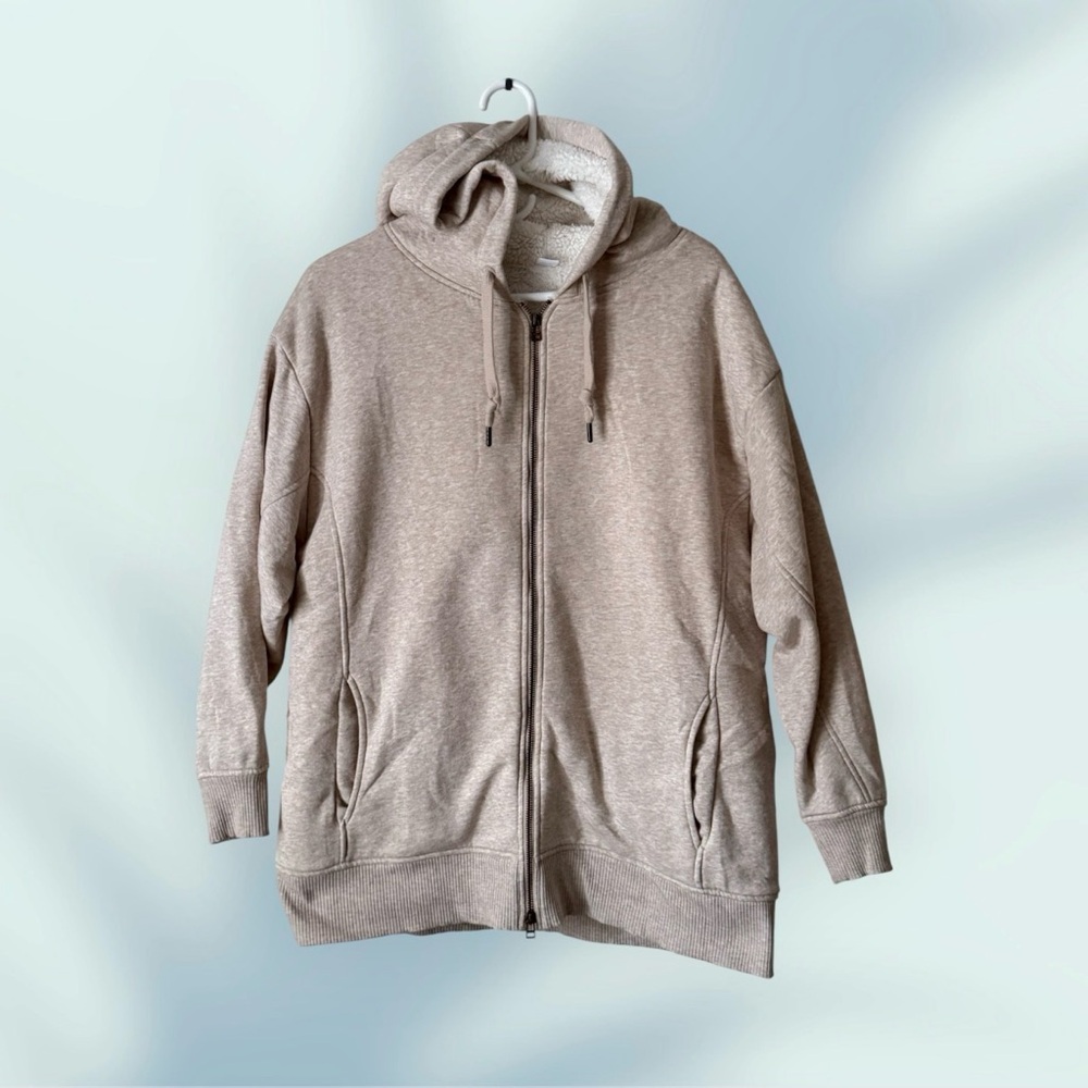 Old Navy Grey Fleece-Lined Hoodie/Jacket